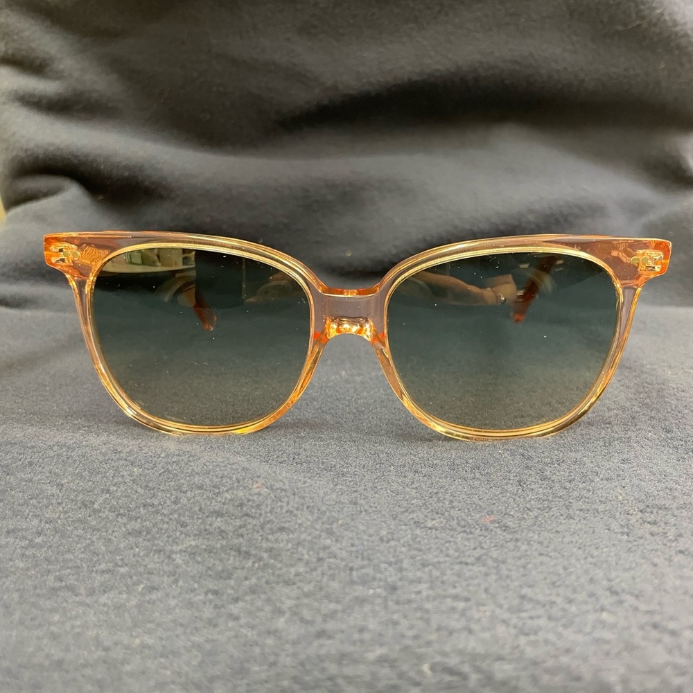 Celine sunglasses. Shiny light pink frame with gradient blue lens. - Picture 2 of 6